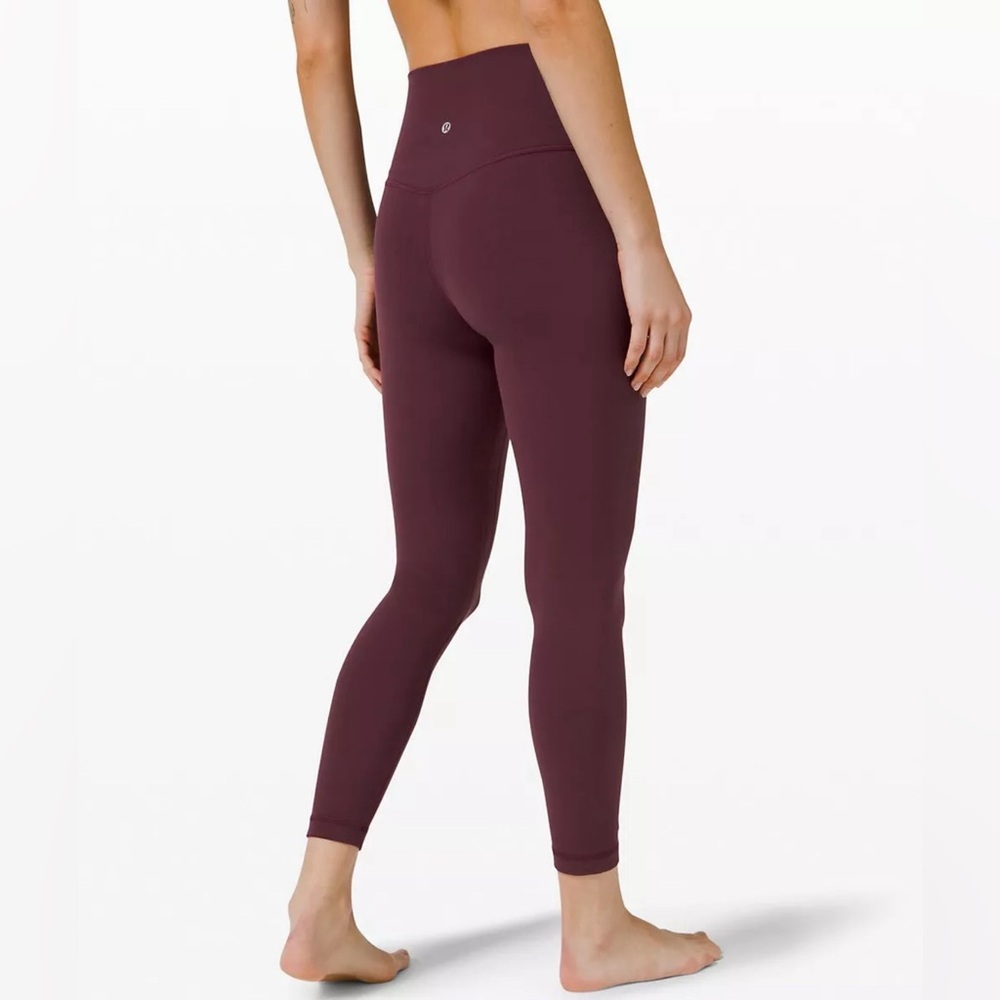 Lululemon Align™ High-Rise Pant 25" / Cassis maroon burgundy Size 12